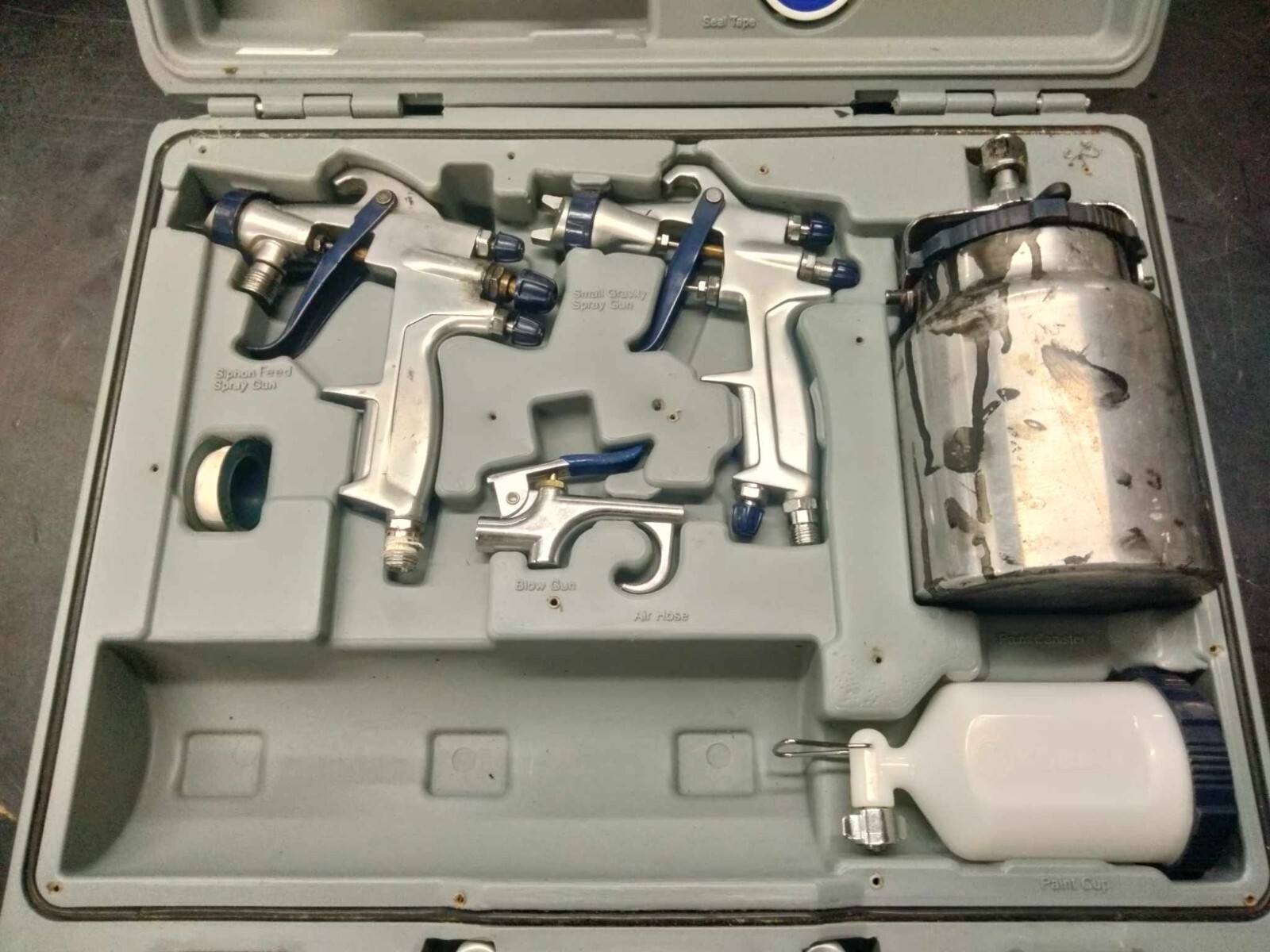 Kobalt MultiPurpose Spray Gun Kit Gravity Feed Used Tested SGYAIR160TZ eBay