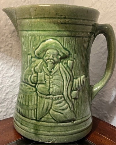 Vintage McCoy Green Pirate or Buccaneer Tankard, Vintage 1926, Excellent! - Picture 2 of 5