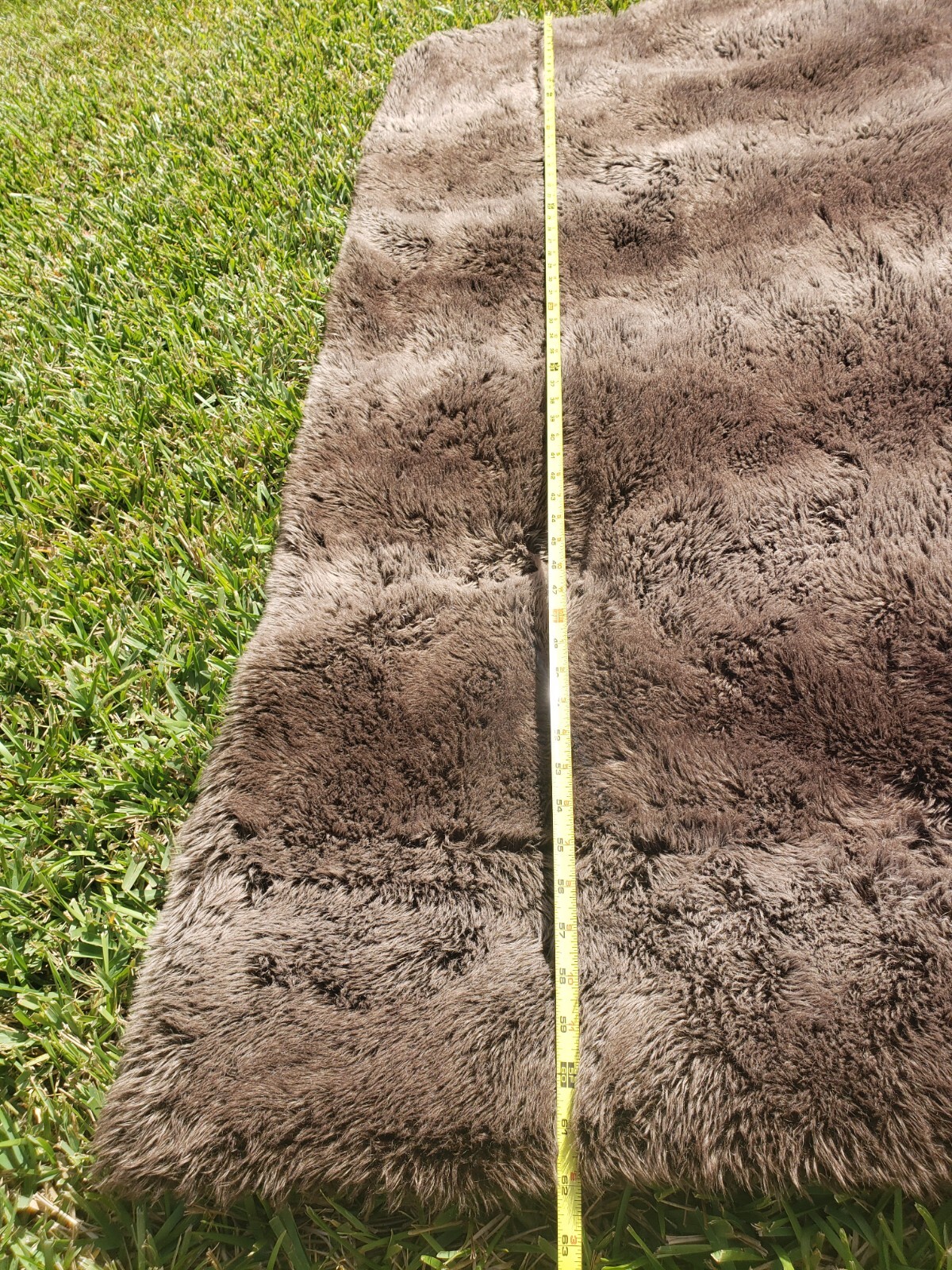 Restoration Hardware RH Brown Faux Fur Throw Blanket 48x62" eBay