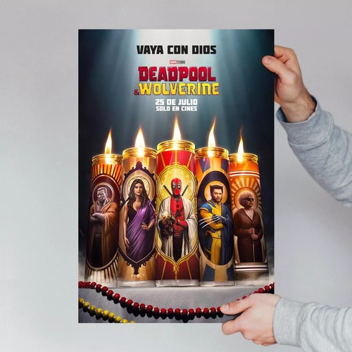DEADPOOL & WOLVERINE movie poster Spanish Promo Version 2024 Film Wall