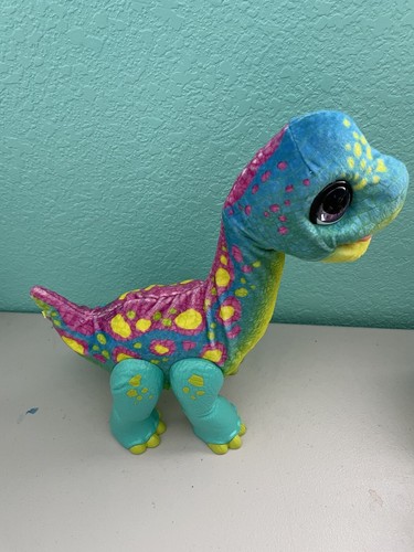 FurReal Snackin Sam The Bronto Interactive Animatronic Dinosaur Plush WORKS