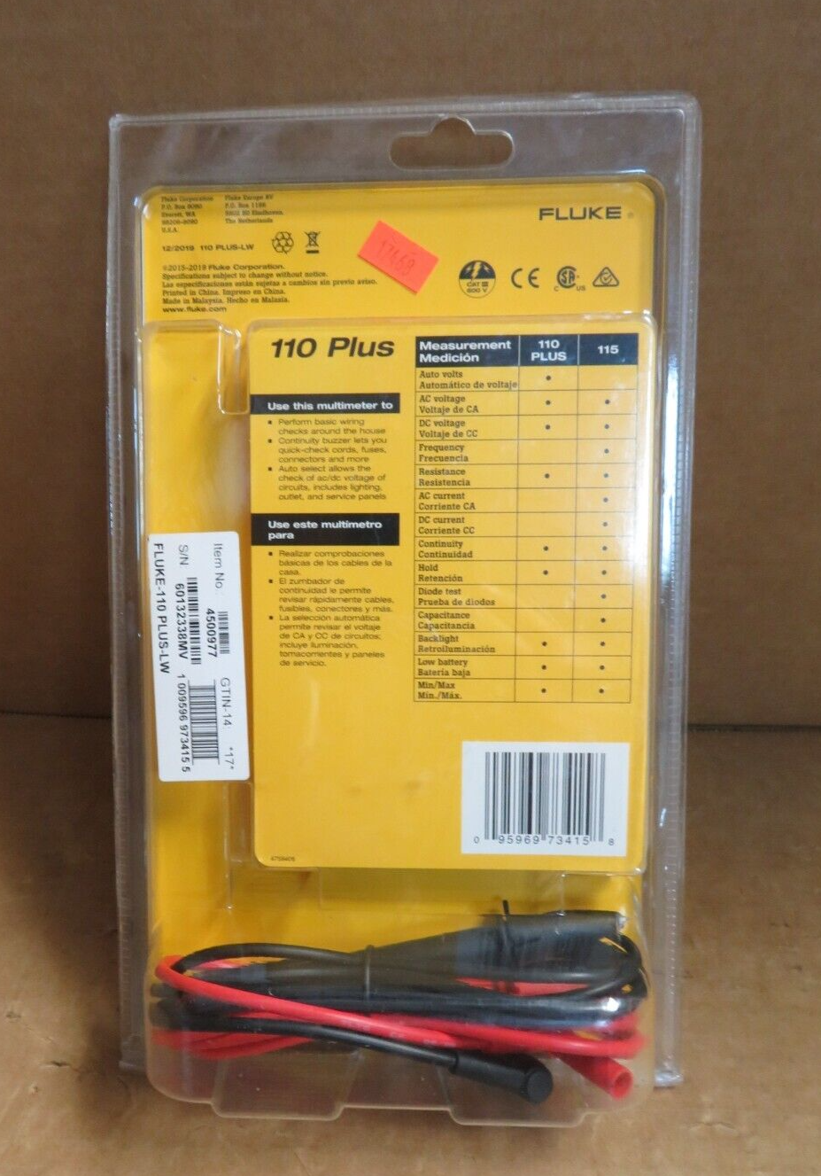 FLUKE 110 PLUS ESSENTIAL MULTIMETER NEW * 95969734158 | eBay