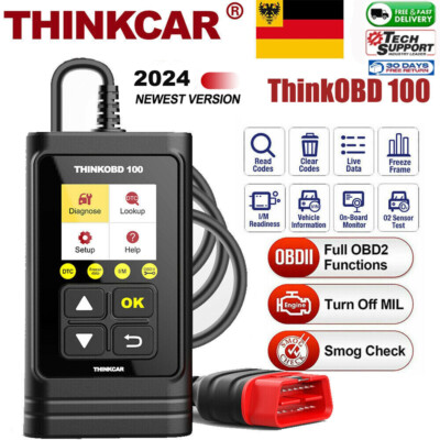 THINKOBD 100 OBD2 Diagnosegerät KFZ Fehler Scanner Autor Motor Auslesegerät DE