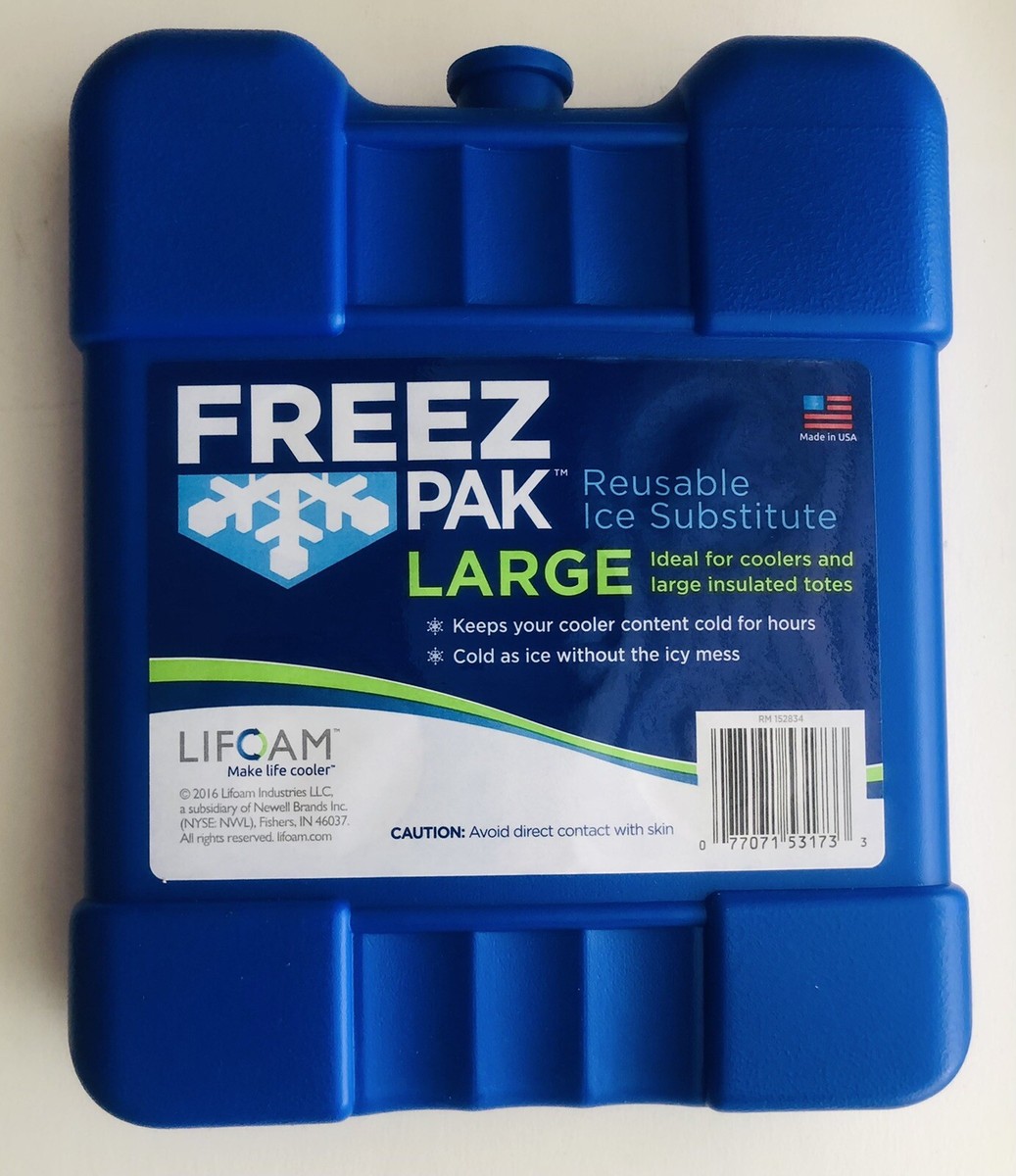 FREEZ PAK LARGE Reusable Ice Substitute Blue 1 Pack (8”Hx7”Wx1.8”L