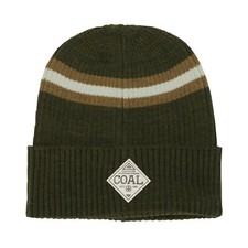 Coal Headwear THE PAXTON Unisex Polyester Acrylic Cuffed Beanie Olive NEW