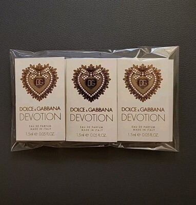 Parfumproben für Damen, Dolce & Gabbana ''Devotion'', 3  x 1.5 ml , EDP Spray, neu