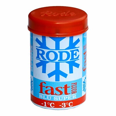 RODE Steigwachs Hartwachs Fluor Fast Stick Blue Super FP32  - 1°C / - 3°C HABRUS
