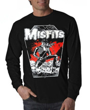 MISFITS SINGER Black Long Sleeve T Shirt