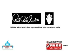 Paul Reed Smith White guitar Decal head stocks Restoration water slide Logo 79wb