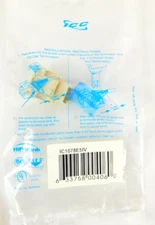 Cat5e Keystone Jack Modular ICC EZ C1078E5IV - Ivory - QUANTITY OF 18