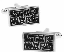 Brand New Mens Boutique Star Wars Stainless Steel Logo Cufflinks Cuff Links