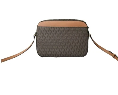 Michael kors jet set east west large crossbody sale leather pvc canvas signature mk