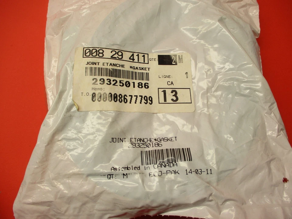 NEW NOS OEM ORIGINAL SEA-DOO RXT GTX JOINT GASKET 293250186 - Изображение 2 из 2