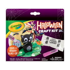 Spooky Black Cat Halloween Craft Kit Model Clay DIY Crafts for Kids Crayola