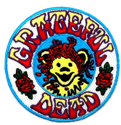 Grateful Dead Bear Embroidered Rock Iron on Patch Applique