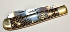 STEEL WARRIOR THREE BLADE TRAPPER POCKET KNIFE