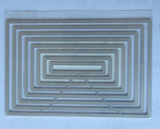 Cutting  dies ---  Stanzformen in unterschiedlichen Größen / Ovale -- gesticht