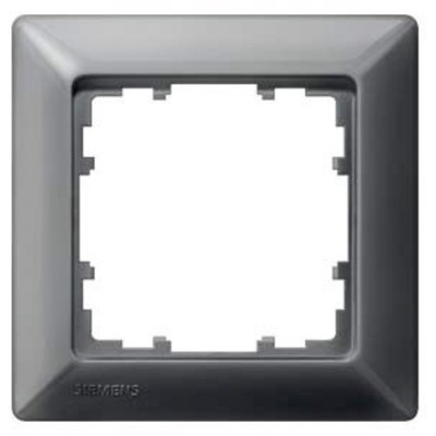 Siemens Schalterprogramm 1fach Rahmen  Delta Carbon 5TG25516 1 St.