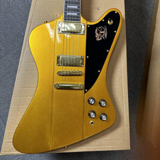 Tastiera palissandro chitarra elettrica personalizzata Gold Firebird parte cromata