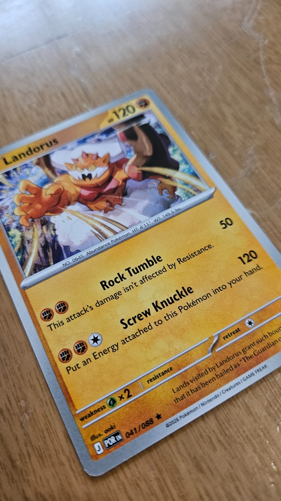 Landorus 41/88 Non-Holo Pokemon card