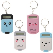 Portachiavi Calcolatrice Piccola 4pz Studenti Bambini Decorazione Studenti Regalo