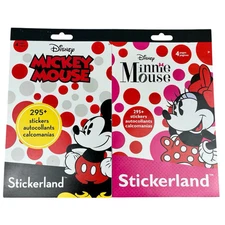 Disney Mickey & Minnie Mouse Stickerland Sticker Books 295+ Each School Gift