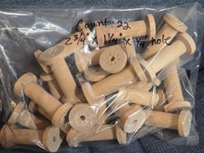 22pcs Natural Wooden Empty Thread Spools For Sewing Thread Crafts 2.75" X 1.25"