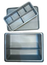 Tupperware Tuppercraft 1580-5 Stow N Go Hobby Organizer Blue Vintage