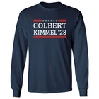 Colbert Kimmel 2028 Funny Election Style Long Sleeve T-Shirt
