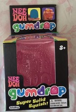 Authentic Schylling NeeDoh Gum Drop Squishy Sensory Fidget Toy New In Box PINK
