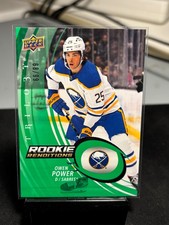 2022-23 Upper Deck Trilogy Rookie Renditions Green /99 Owen Power #RR-37 Sabres