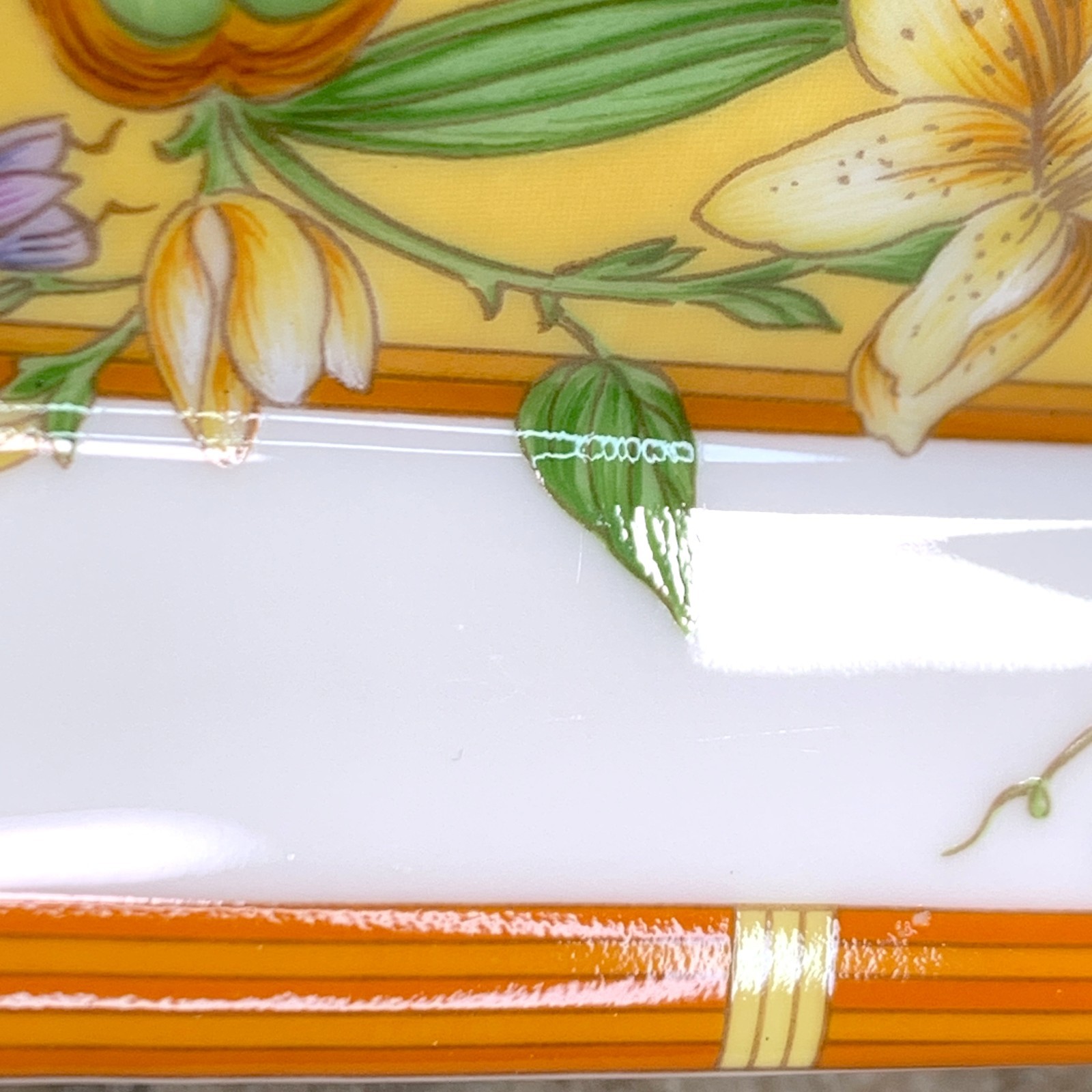 Hermes Paris Ashtray Mini Tray Change Tray Plate La Siesta Porcelain Square thumbnail 13