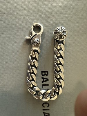 Chrome Hearts Lobster Clasp Classic Chain Bracelet With Diamond