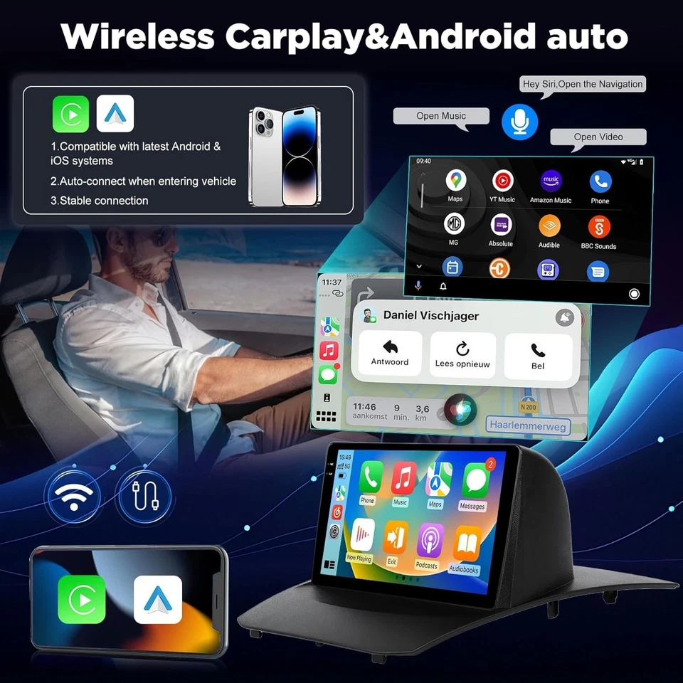 Autoradio Android pour Ford Fiesta 2009-2017: 2GB+64GB Écran Tactile IPS 9 Pouce - Photo 2/4