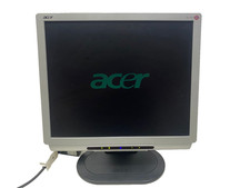 Acer AL1721 17" LCD Monitor VGA With Power Adapter And VGA Cable Silver