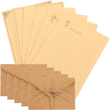 72 Pcs Stationery Paper and Envelopes Set, 24Pcs Vintage Letter Paper with 12Pcs
