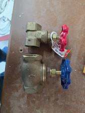 2- Gate Valve 1-Inch x 1-Inch Female Thread Brass Construction