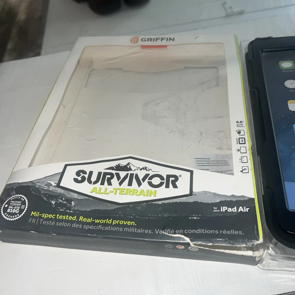 Griffin Survivor Hard Case for Apple iPad Air 1st Gen - Black new open box   - Image 4 of 4