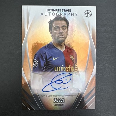 XAVI 01/25 AUTO TOPPS UEFA CHAMPIONS LEAGUE ULTIMATE STAGE AUTOGRAPHS 