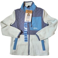 Eddie Bauer Kids Polar Fleece Jacket Small 6/6X Light Blue NWT