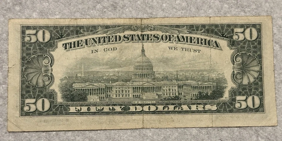 50 Dollars Bill. Series 1974 - Image 2 of 2