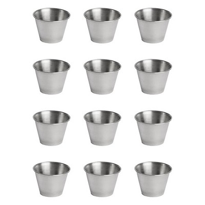 60 Pack Edelstahl Gewürz Saucen Becher, HandelsüBliche Dip Soßen Becher, Ra2317