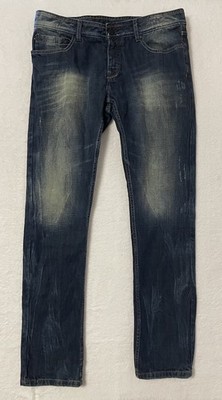 Piazza Italia Distressed Men's Jeans Size 50 36x33