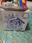 Rare Vtg 60’s Christmas Nativity Diorama Creche Stable Holy Manger Blume Wth Box — photo 2