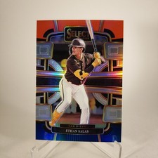 2024 Panini Select Concourse Level Red White Blue Prizm Ethan Salas #76