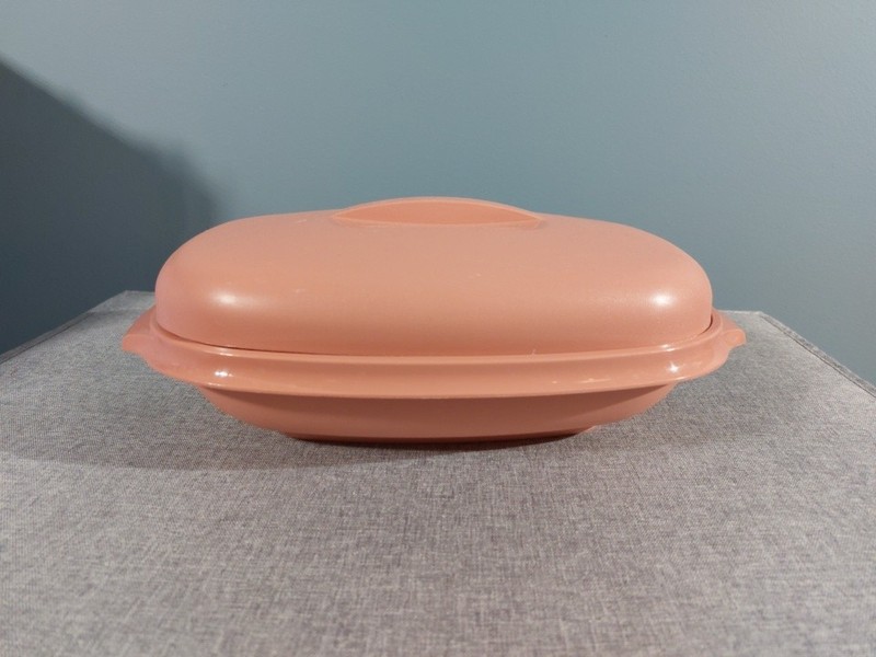Tupperware 3-Piece Steamer Rose Color 6 Cup