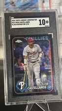 2024 Topps Chrome Logofractor Edition - Nick Castellanos #219 Black Refractor...