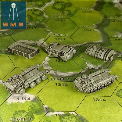 Truck PG (2 models) by Sir Mortimer Bombito, SMB. 6mm, 1/285 scale print