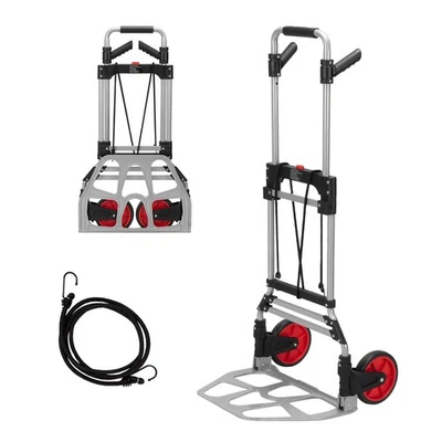 Werkzeugkönig® Sackkarre 120 kg Aluminium Transportkarre Teleskopgriff klappbar