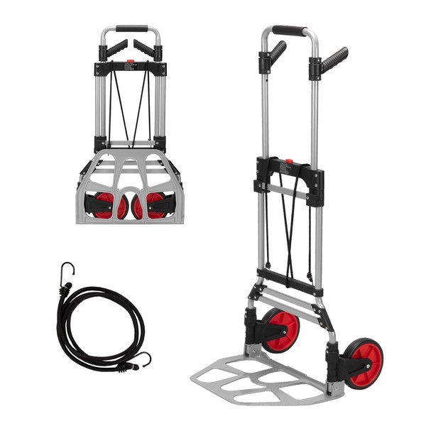 WerkzeugköNig® Sackkarre 120 Kg Aluminium Transportkarre Teleskopgriff Klappbar-image